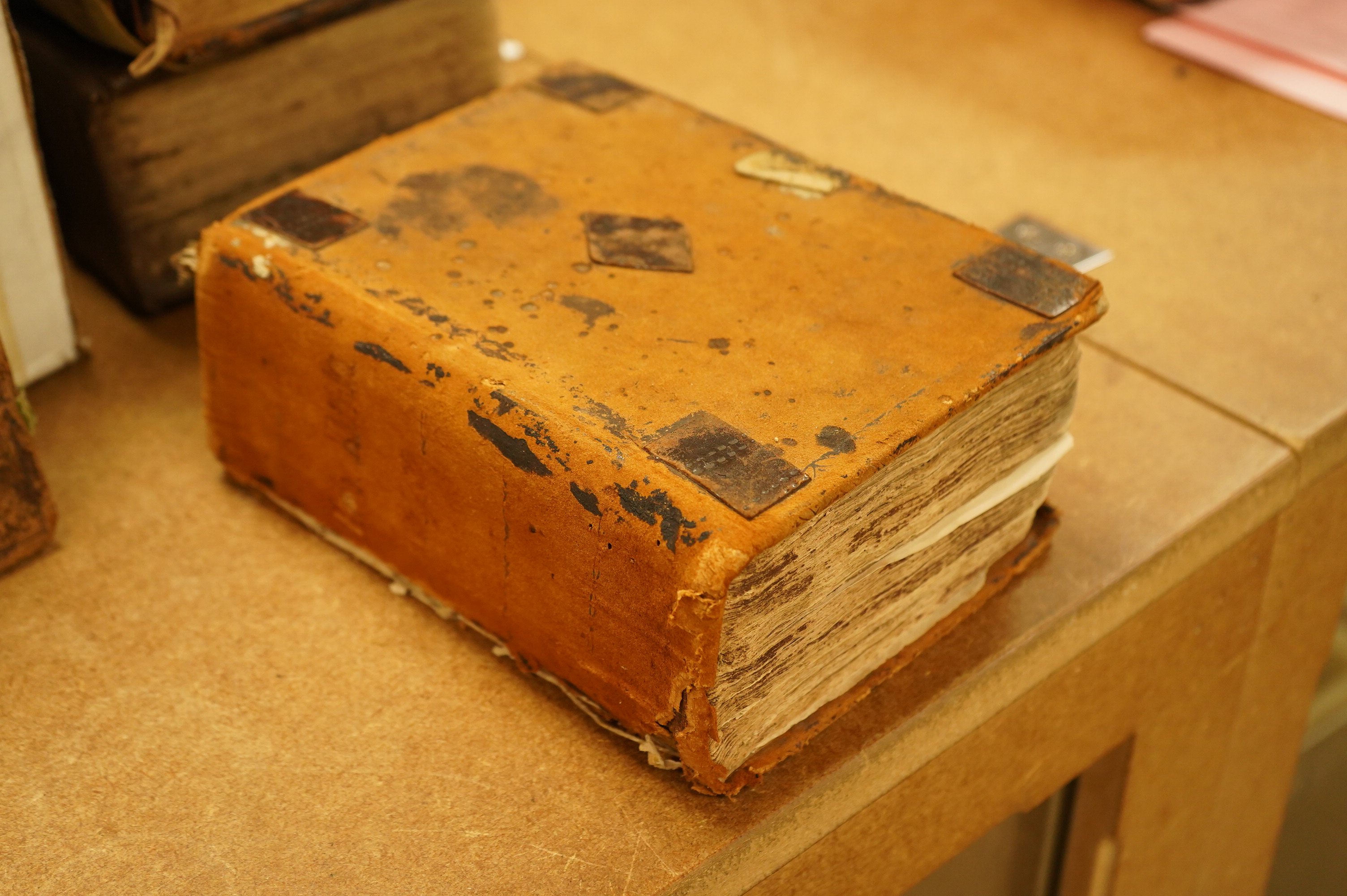 A BIBLE ARCHIVE - A highly unusual collection of three English Bibles, having belonged to the Whytehead family (of Yorkshire's North and East Ridings); comprising The Bishops' (1573 edition), a Geneva (1603 edition) and